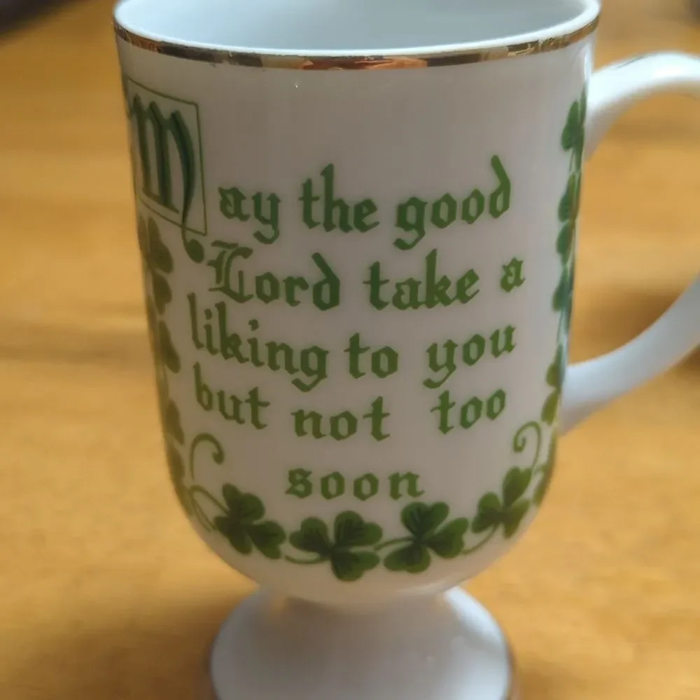 Vintage Irish Coffee Mugs  Japan circa 1970s set of 4